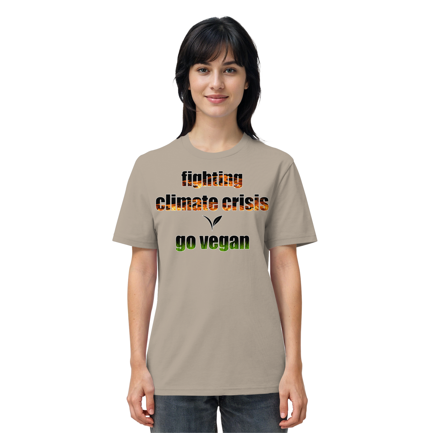 vegwear "fighting climate cirsis" - unisex Bio T-Shirt, vegan & klimafreundlich