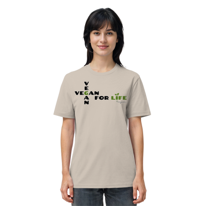 vegwear "vegan for life" - unisex T-Shirt bio vegan fair