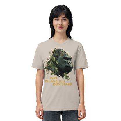 vegwear "Gorilla, rein pflanzlich, rein stark" - unisex Bio T-Shirt
