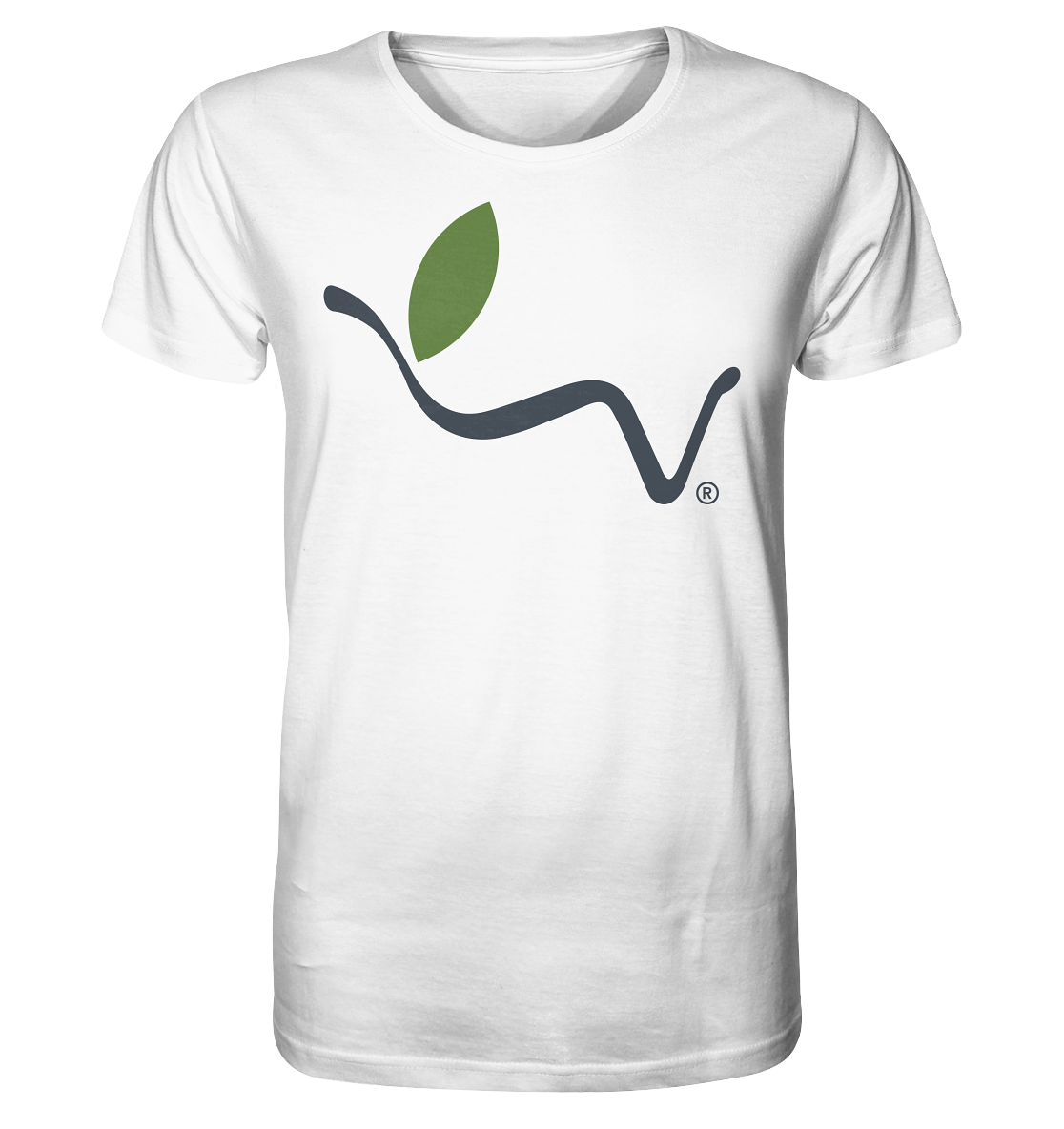 Motiv "vegwear Logo grau" - unisex Bio T-Shirt