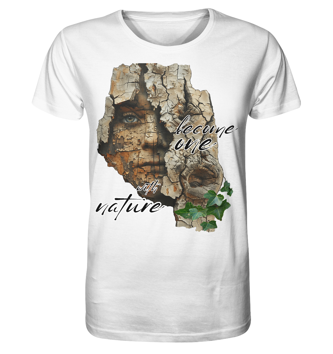 Motiv "become one with nature" - unisex Bio T-Shirt