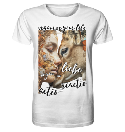 Motif "actio = reactio" - unisex organic T-shirt