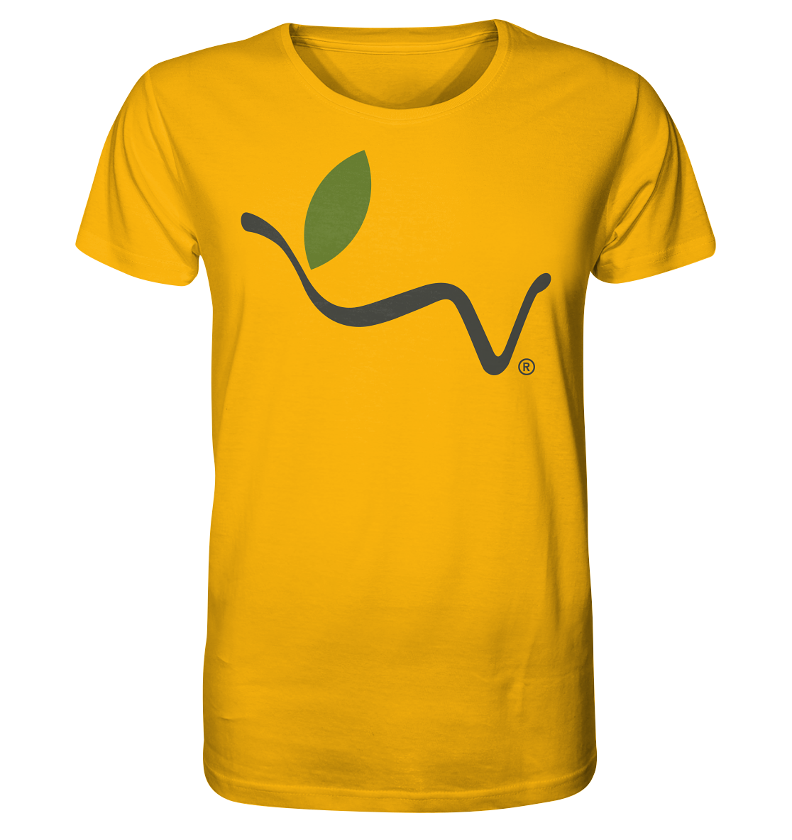 Motiv "vegwear Logo grau" - unisex Bio T-Shirt