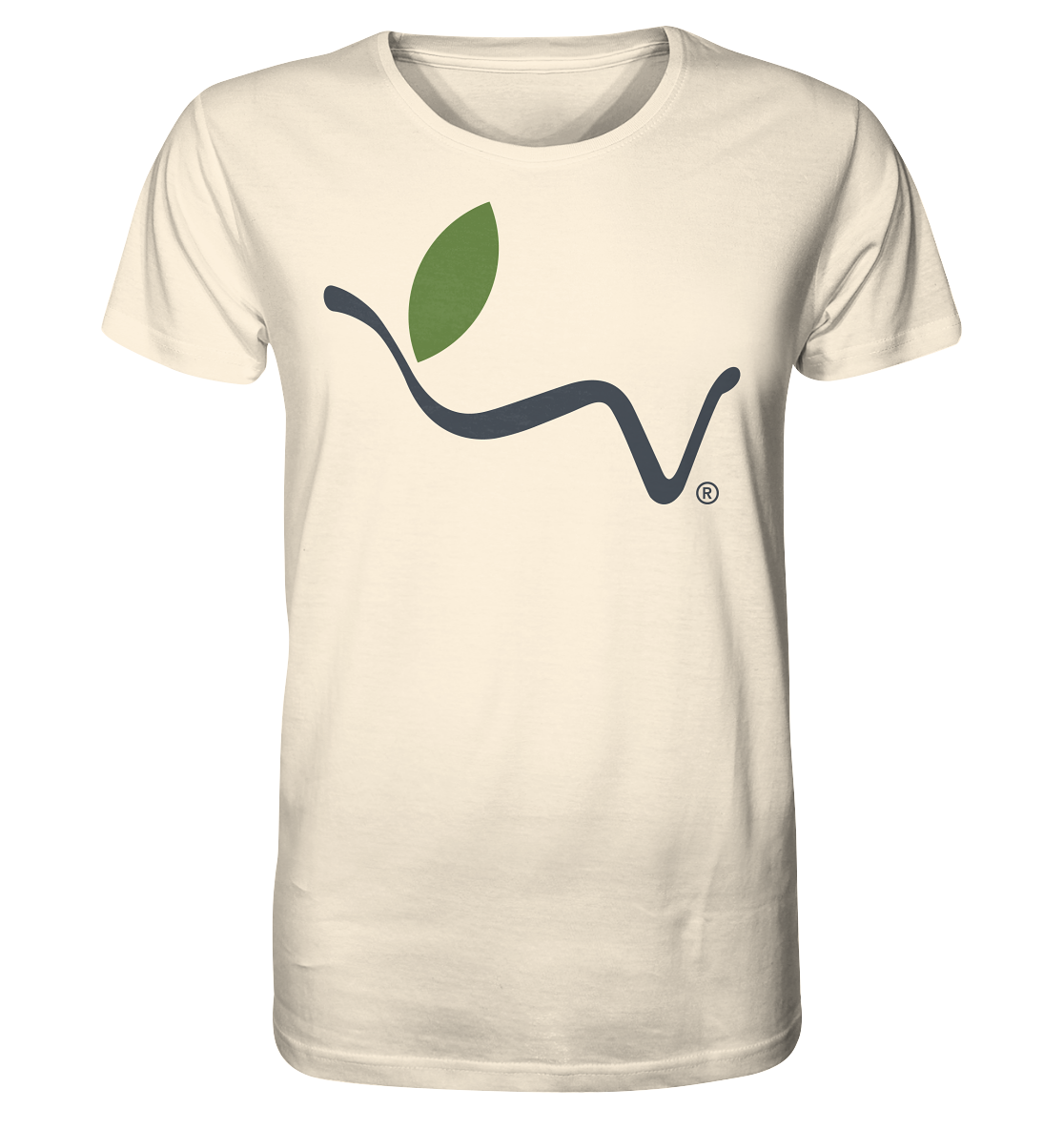 Motiv "vegwear Logo grau" - unisex Bio T-Shirt