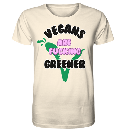 Motiv "vegans are fucking greener" - unisex Bio T-Shirt