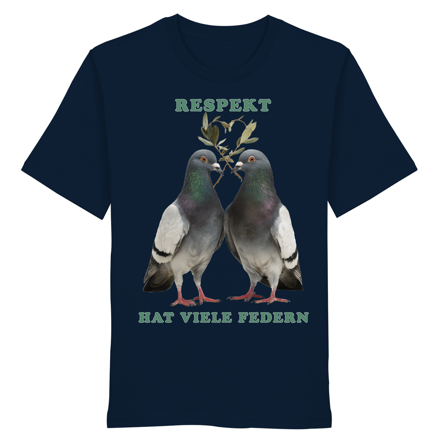vegwear "Respekt hat viele Federn" - unisex Bio T-Shirt