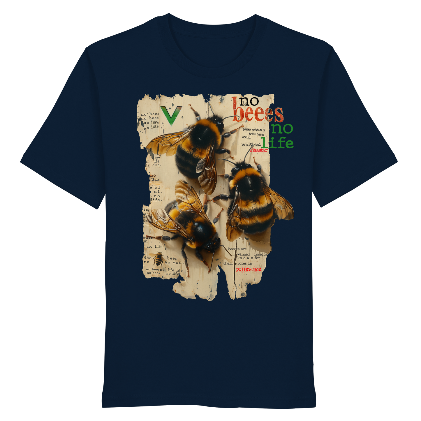 vegwear "no bees, no life" - unisex Bio T-Shirt, vegan fair