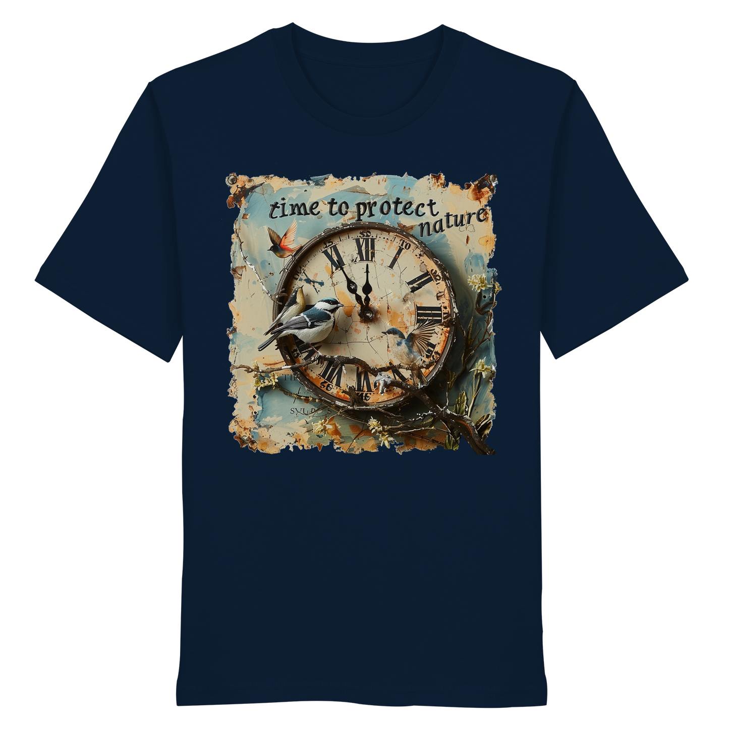 vegwear "time to protect nature" - unisex T-Shirt, nachhaltige Mode