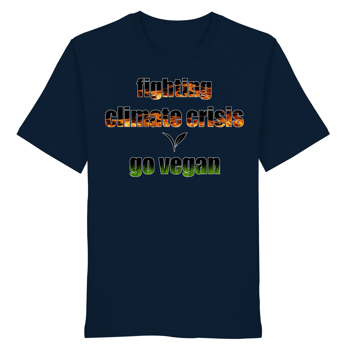 vegwear "fighting climate cirsis" - unisex Bio T-Shirt, vegan & klimafreundlich