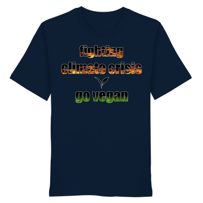 vegwear "fighting climate cirsis" - unisex Bio T-Shirt, vegan & klimafreundlich