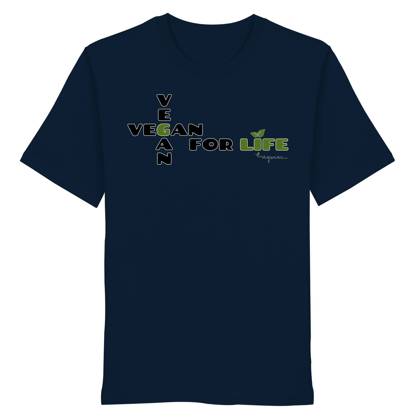 vegwear "vegan for life" - unisex T-Shirt bio vegan fair