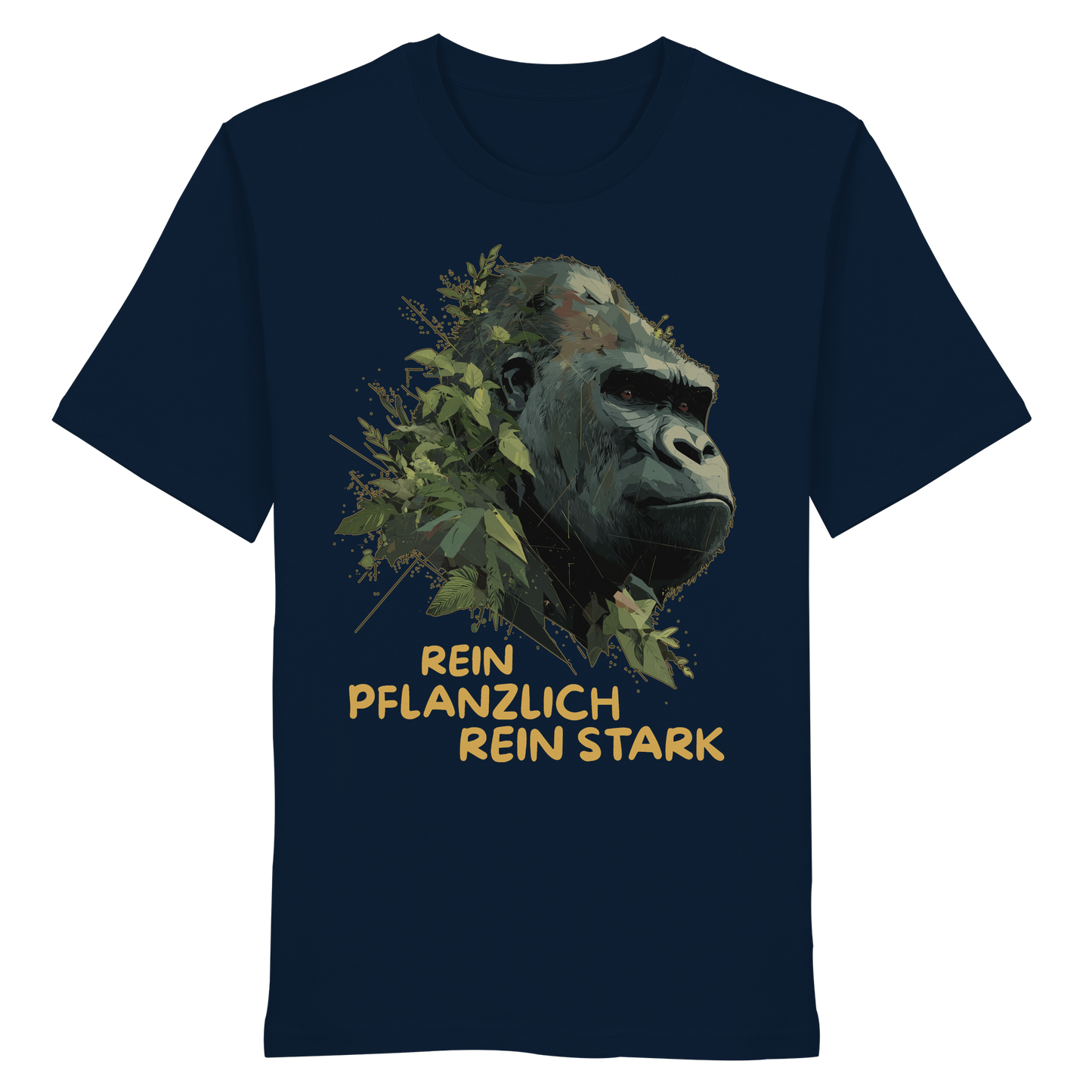 vegwear "Gorilla, rein pflanzlich, rein stark" - unisex Bio T-Shirt