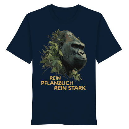 vegwear "Gorilla, rein pflanzlich, rein stark" - unisex Bio T-Shirt