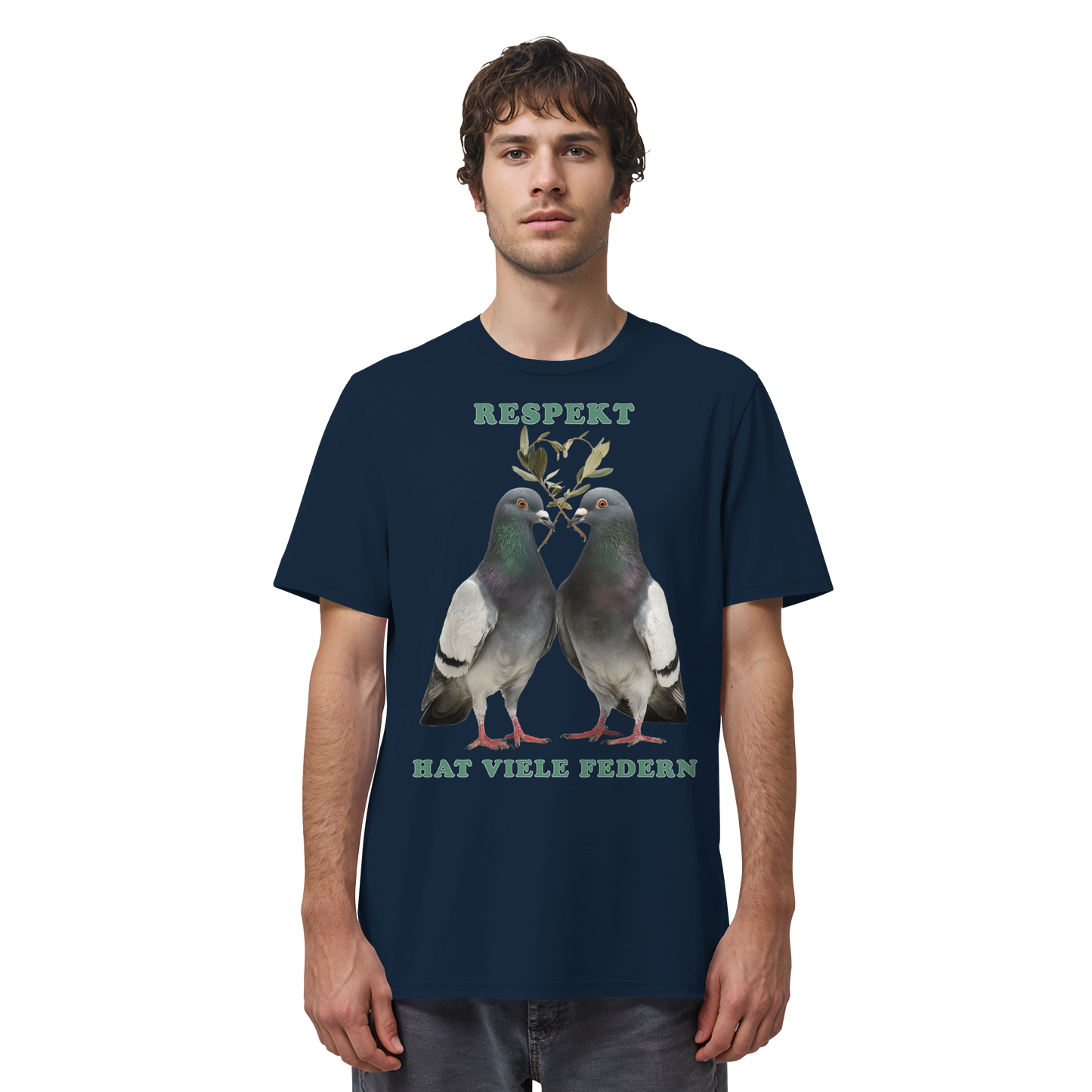 vegwear "Respekt hat viele Federn" - unisex Bio T-Shirt
