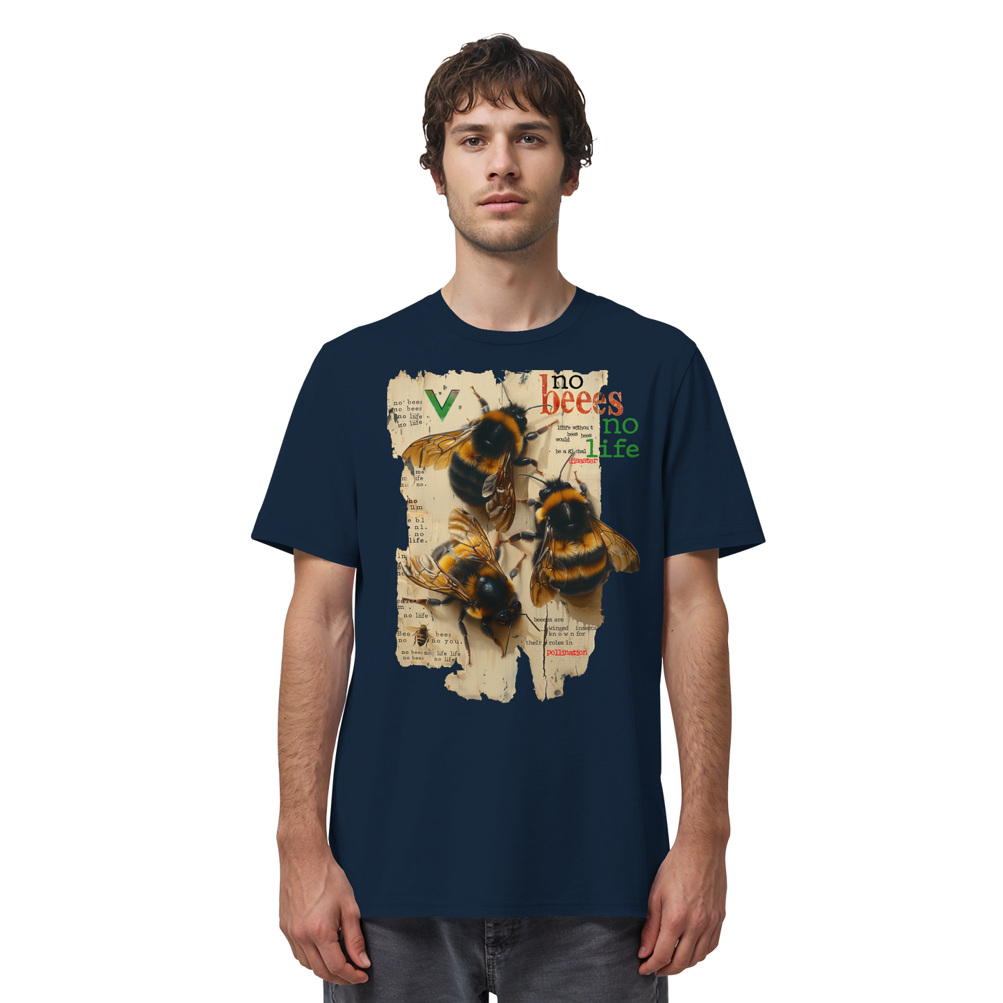 vegwear "no bees, no life" - unisex Bio T-Shirt, vegan fair