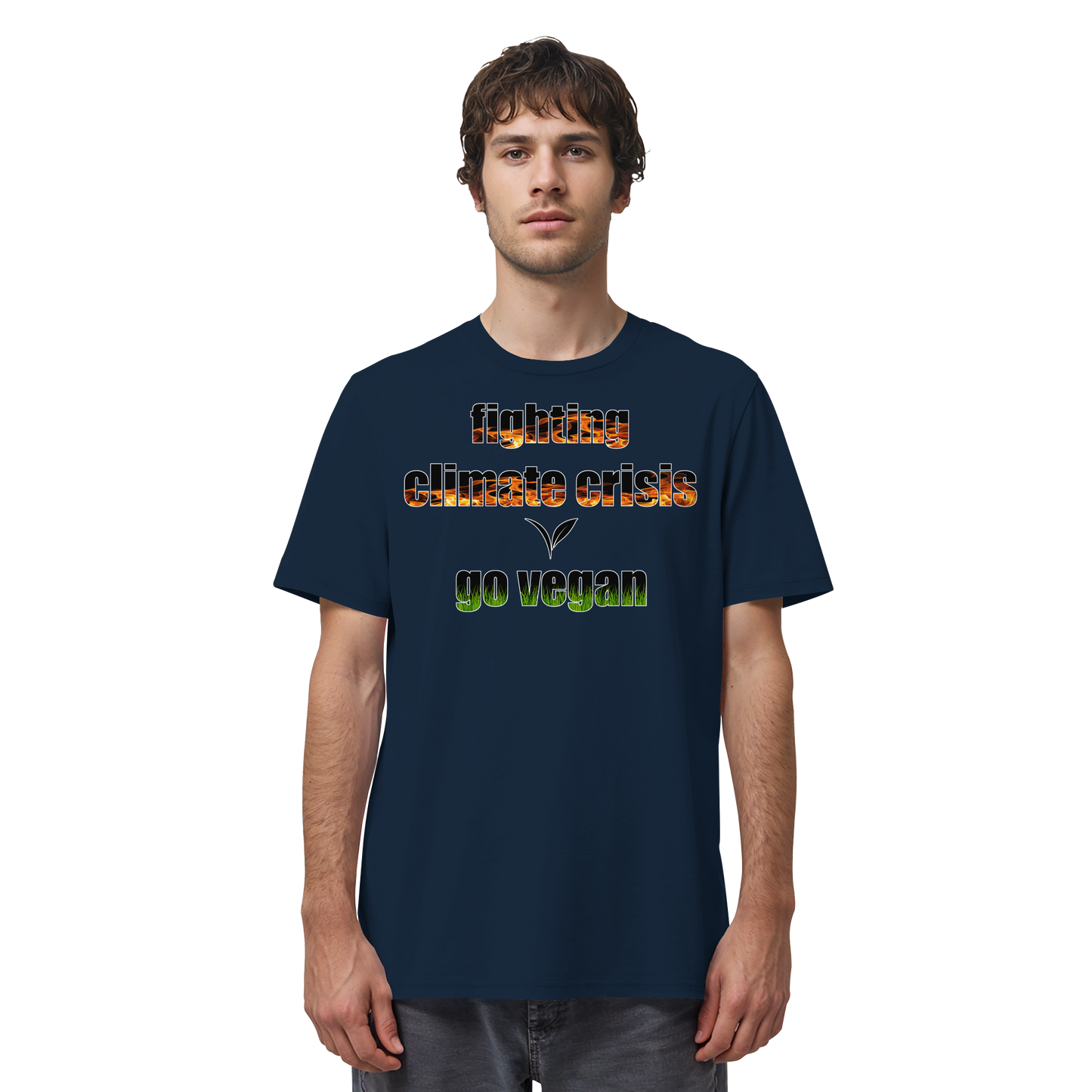 vegwear "fighting climate cirsis" - unisex Bio T-Shirt, vegan & klimafreundlich