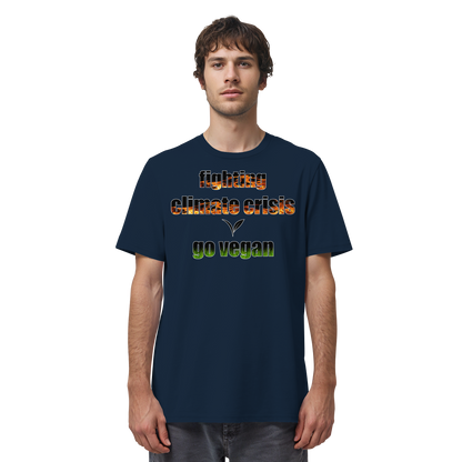 vegwear "fighting climate cirsis" - unisex Bio T-Shirt, vegan & klimafreundlich