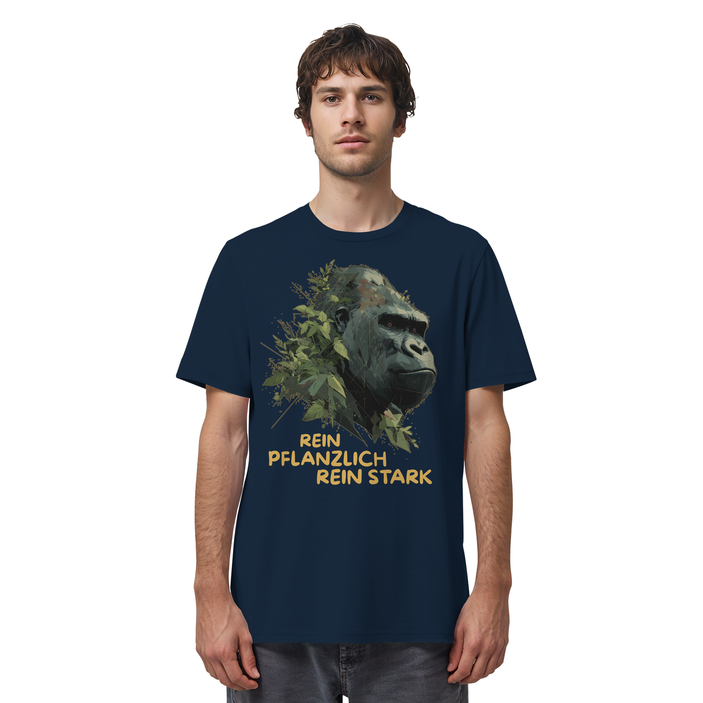 vegwear "Gorilla, rein pflanzlich, rein stark" - unisex Bio T-Shirt