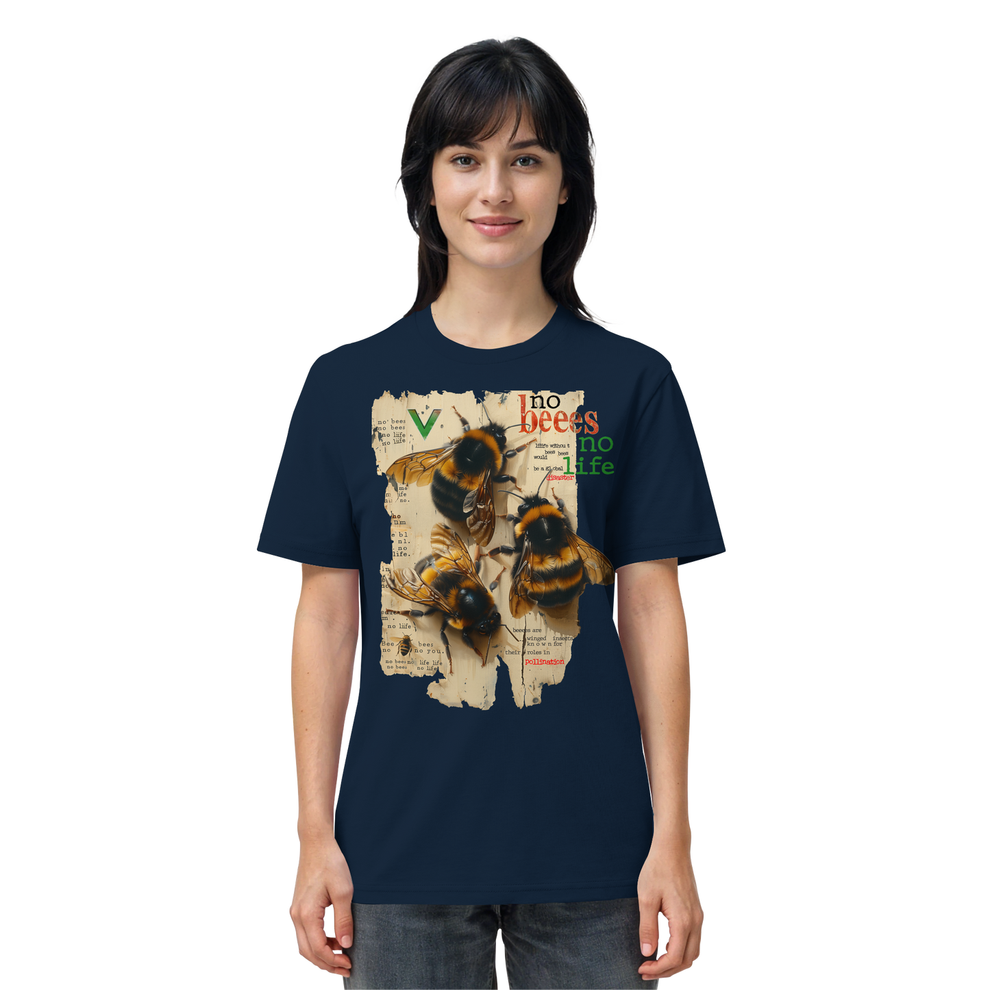 vegwear "no bees, no life" - unisex Bio T-Shirt, vegan fair