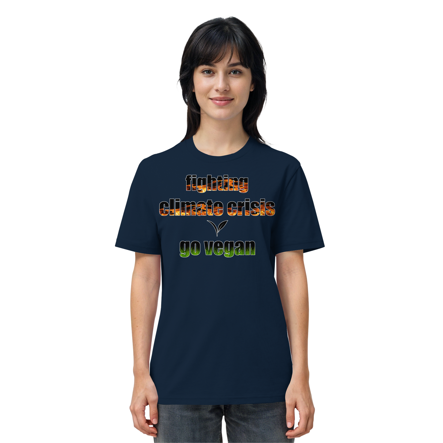 vegwear "fighting climate cirsis" - unisex Bio T-Shirt, vegan & klimafreundlich