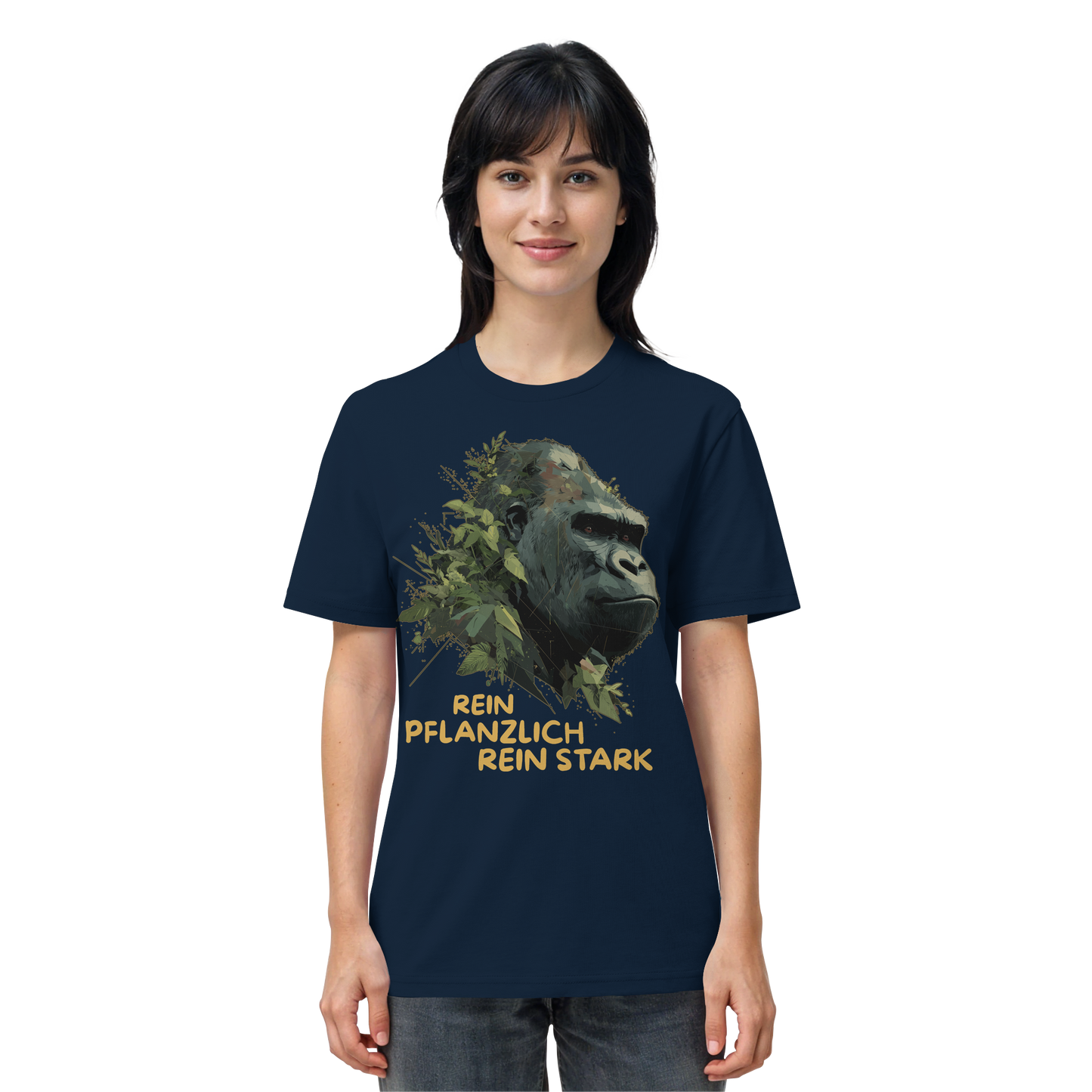 vegwear "Gorilla, rein pflanzlich, rein stark" - unisex Bio T-Shirt