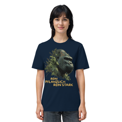 vegwear "Gorilla, rein pflanzlich, rein stark" - unisex Bio T-Shirt