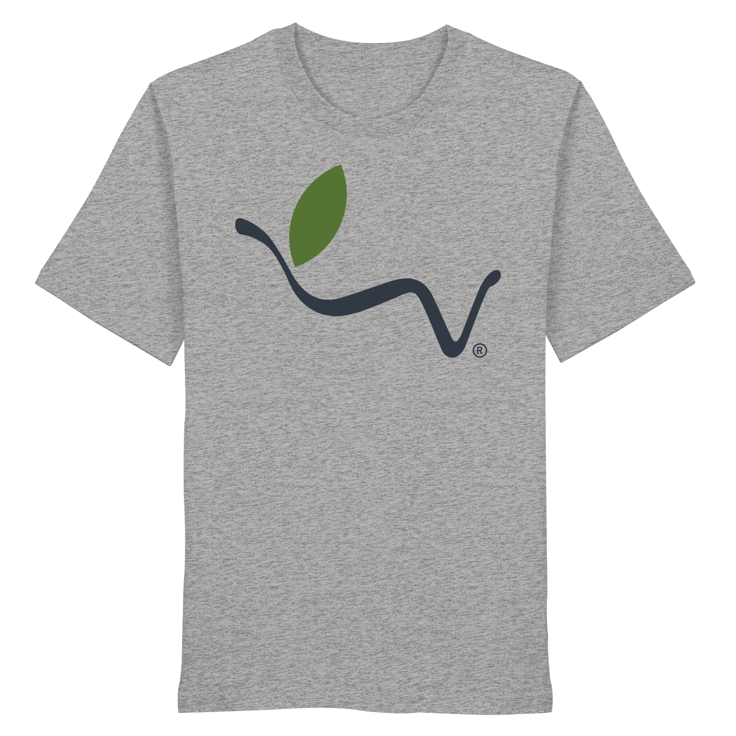 Motif "vegwear logo gray" - unisex organic T-shirt