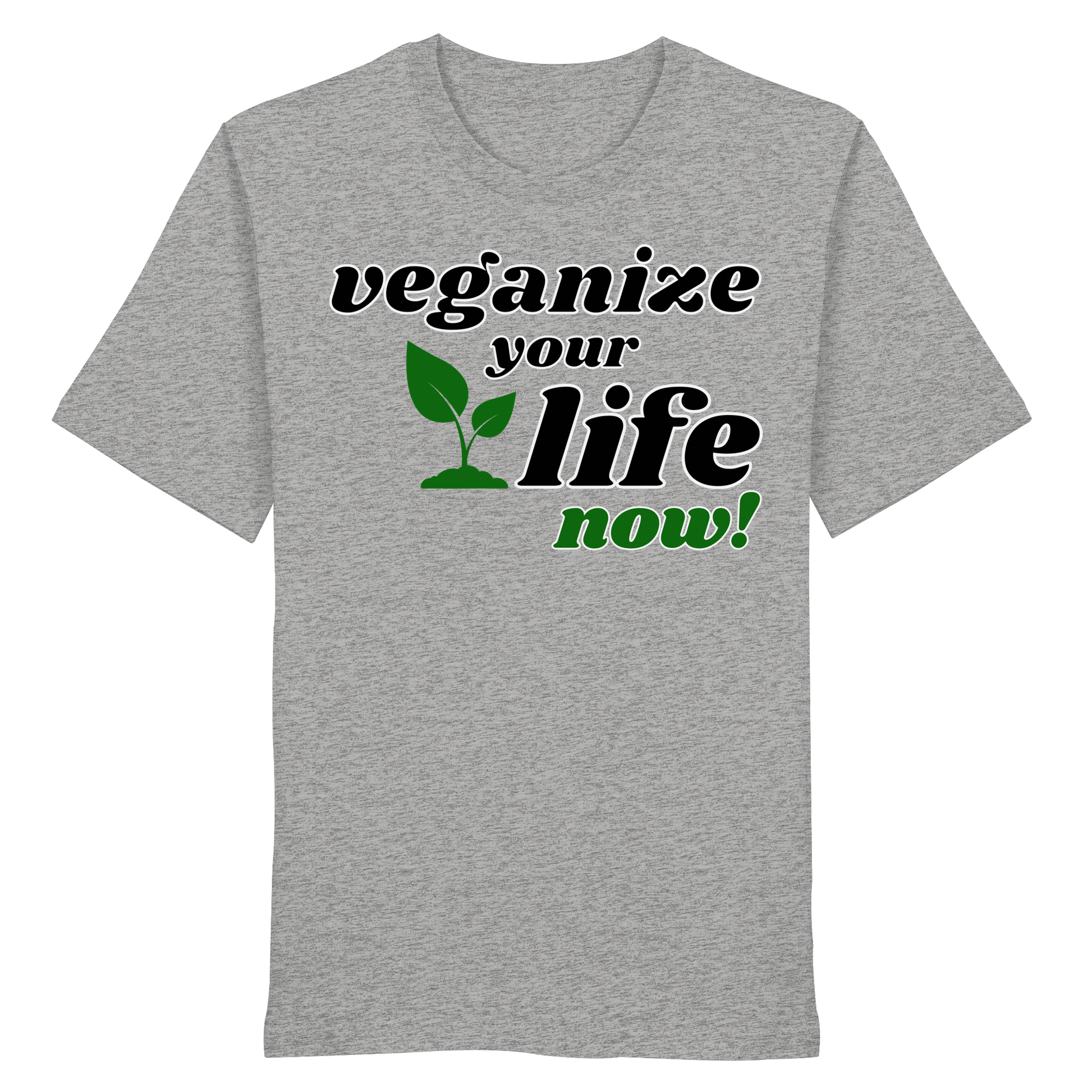Bio-Baumwolle-T-Shirt: 'veganize your life' T-Shirt | vegwear