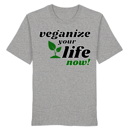 Bio-Baumwolle-T-Shirt: 'veganize your life' T-Shirt | vegwear