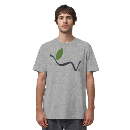Motif "vegwear logo gray" - unisex organic T-shirt