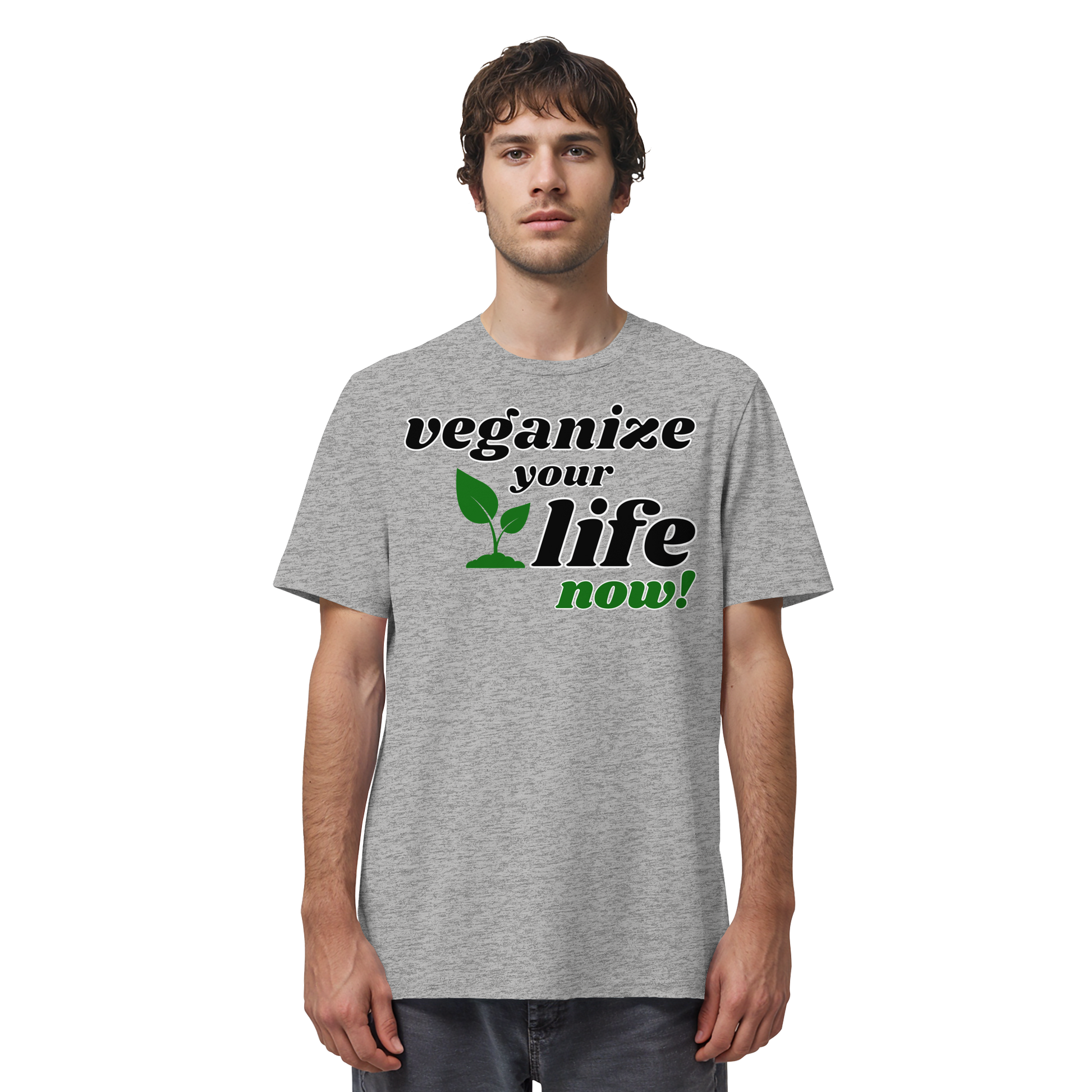 Bio-Baumwolle-T-Shirt: 'veganize your life' T-Shirt | vegwear