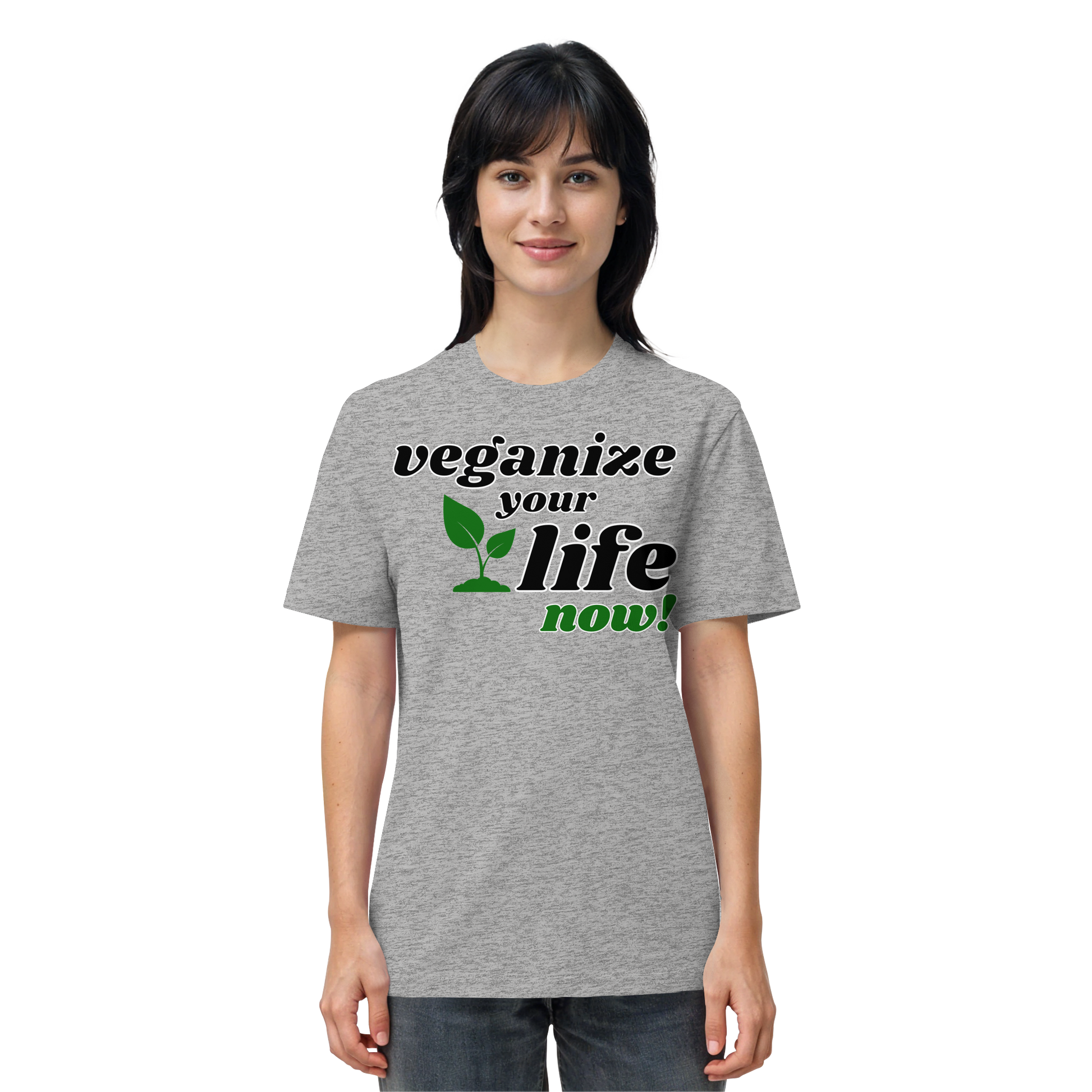 Bio-Baumwolle-T-Shirt: 'veganize your life' T-Shirt | vegwear