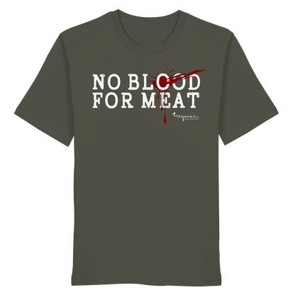 vegwear "no blood for meat" - unisex Bio T-Shirt