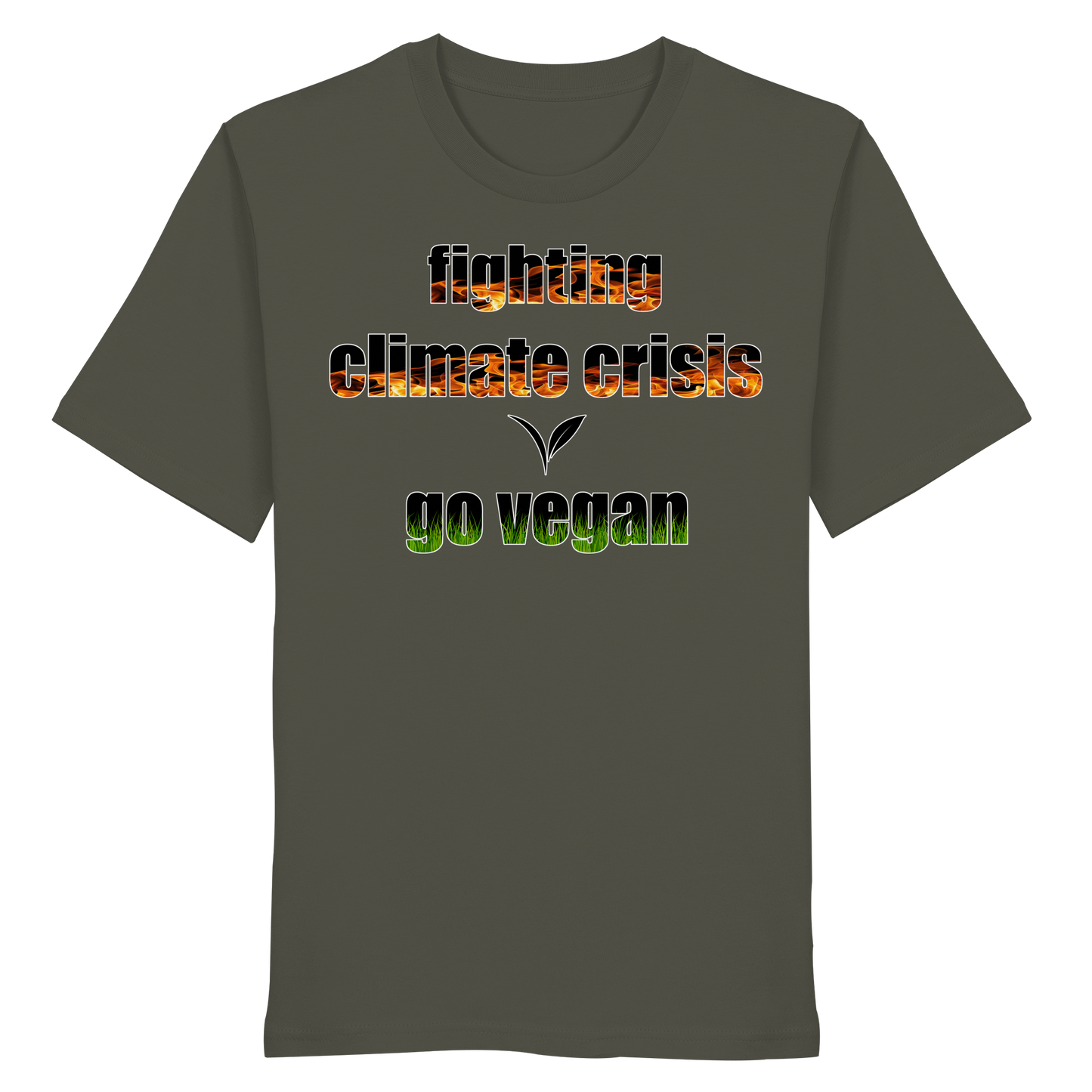 vegwear "fighting climate cirsis" - unisex Bio T-Shirt, vegan & klimafreundlich