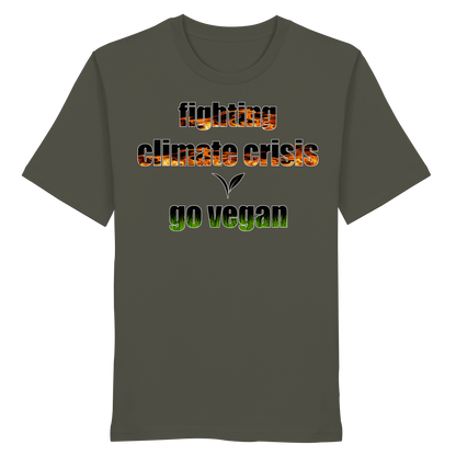 vegwear "fighting climate cirsis" - unisex Bio T-Shirt, vegan & klimafreundlich