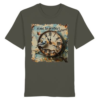vegwear "time to protect nature" - unisex T-Shirt, nachhaltige Mode