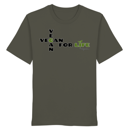 vegwear "vegan for life" - unisex T-Shirt bio vegan fair
