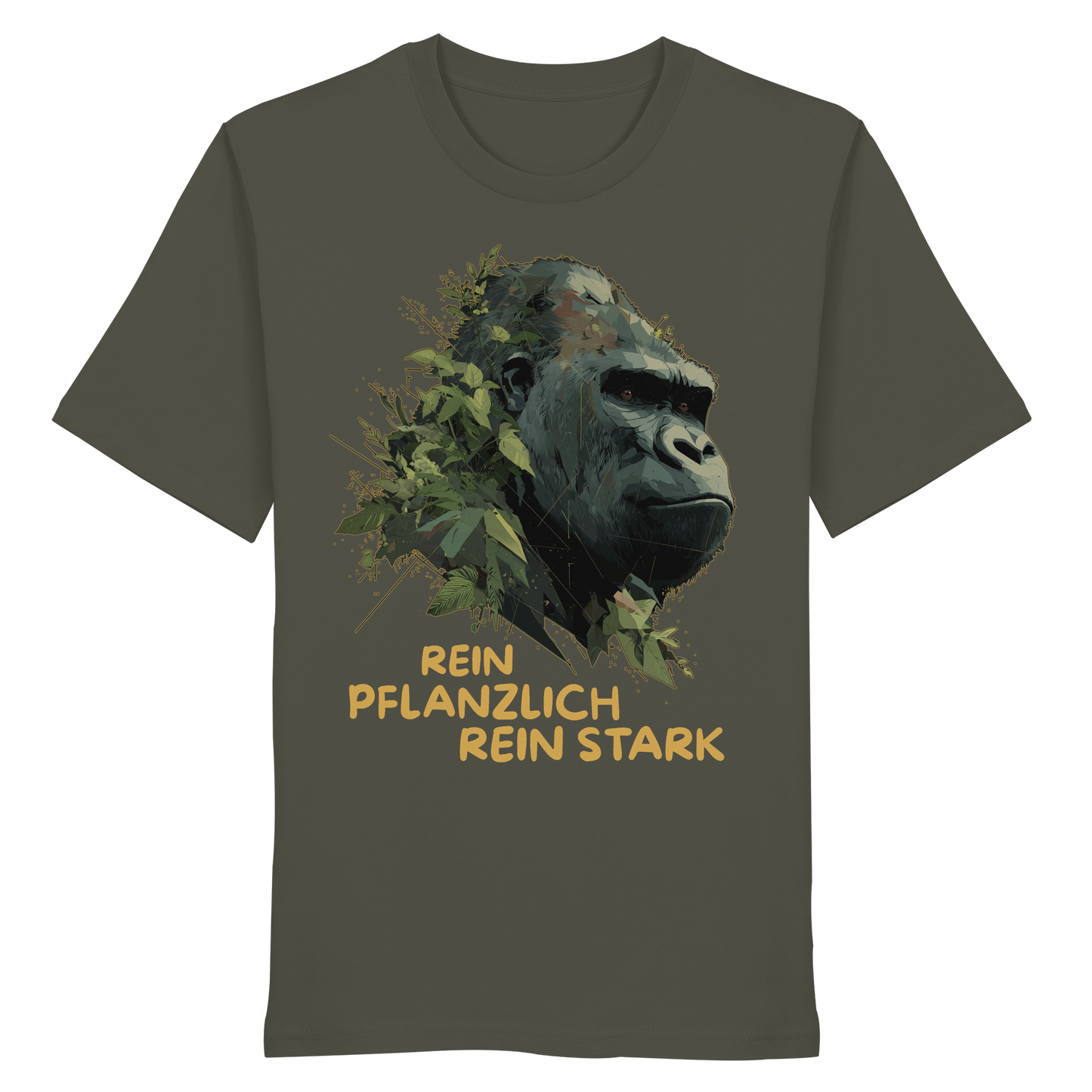 vegwear "Gorilla, rein pflanzlich, rein stark" - unisex Bio T-Shirt