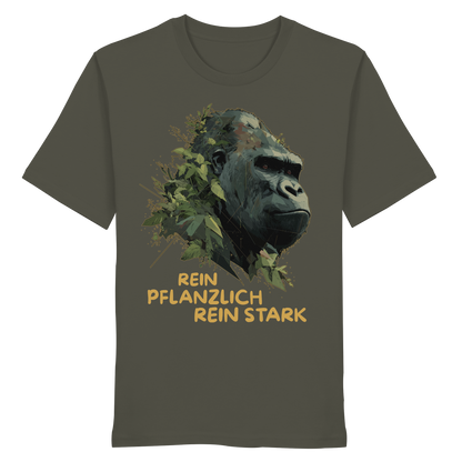 vegwear "Gorilla, rein pflanzlich, rein stark" - unisex Bio T-Shirt