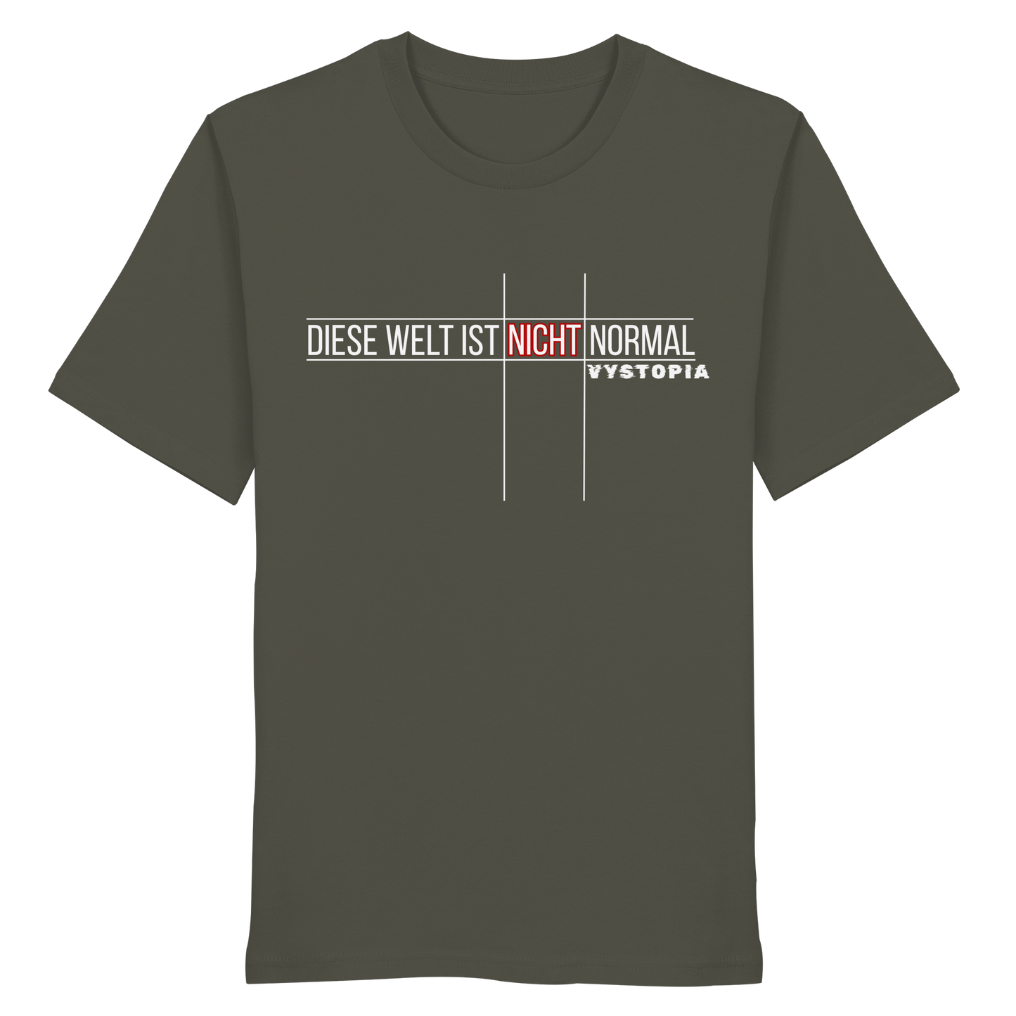 vegwear "Diese Welt ist nicht normal" - unisex Bio T-Shirt