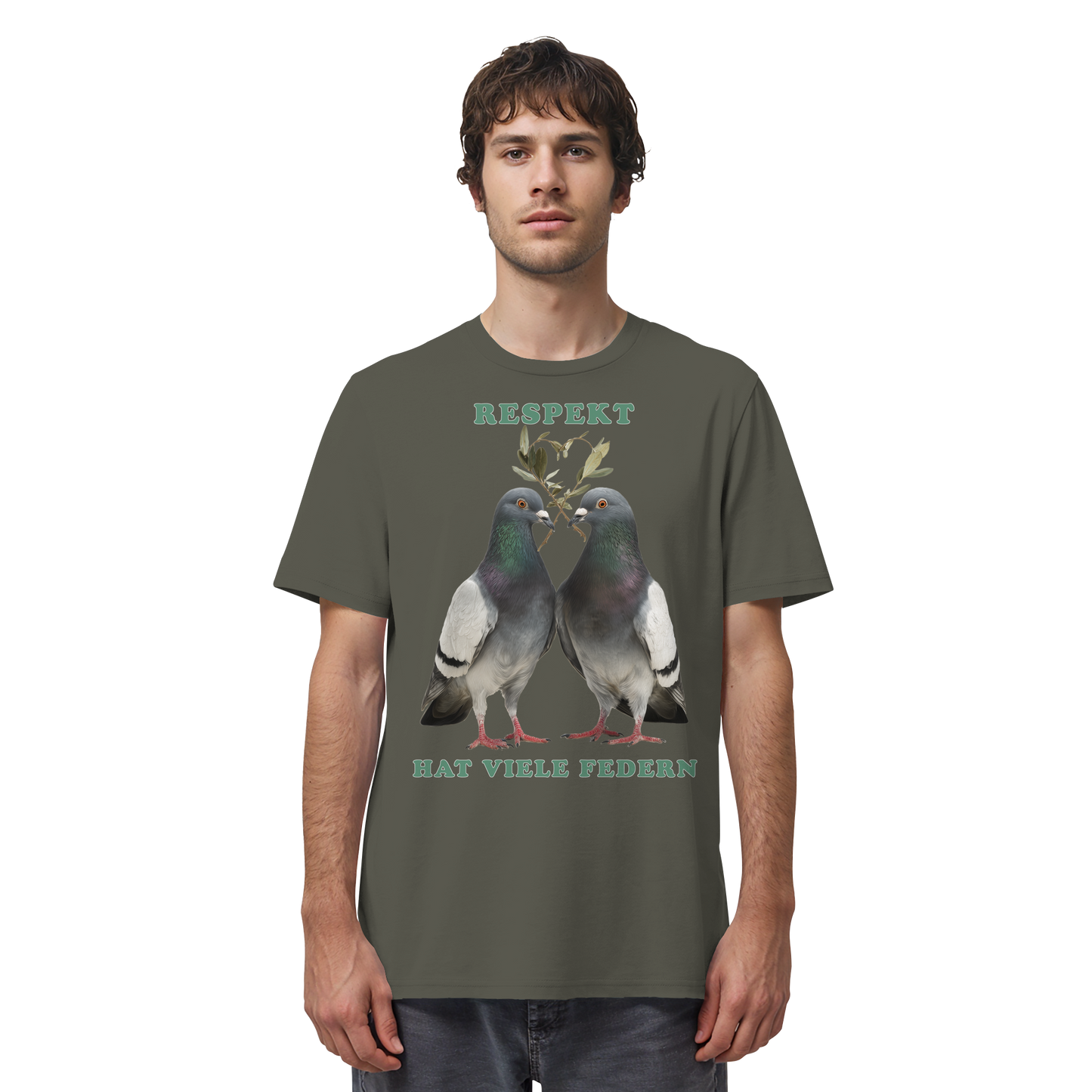 vegwear "Respekt hat viele Federn" - unisex Bio T-Shirt