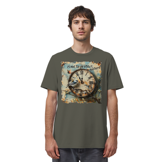 vegwear "time to protect nature" - unisex T-Shirt, nachhaltige Mode