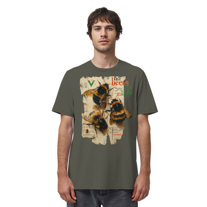 vegwear "no bees, no life" - unisex Bio T-Shirt, vegan fair