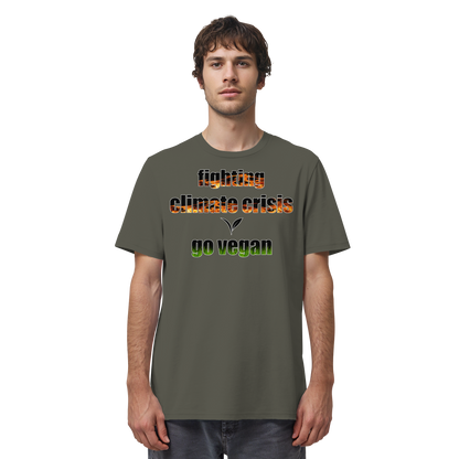 vegwear "fighting climate cirsis" - unisex Bio T-Shirt, vegan & klimafreundlich