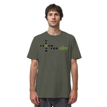 vegwear "vegan for life" - unisex T-Shirt bio vegan fair