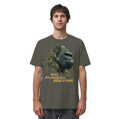 vegwear "Gorilla, rein pflanzlich, rein stark" - unisex Bio T-Shirt