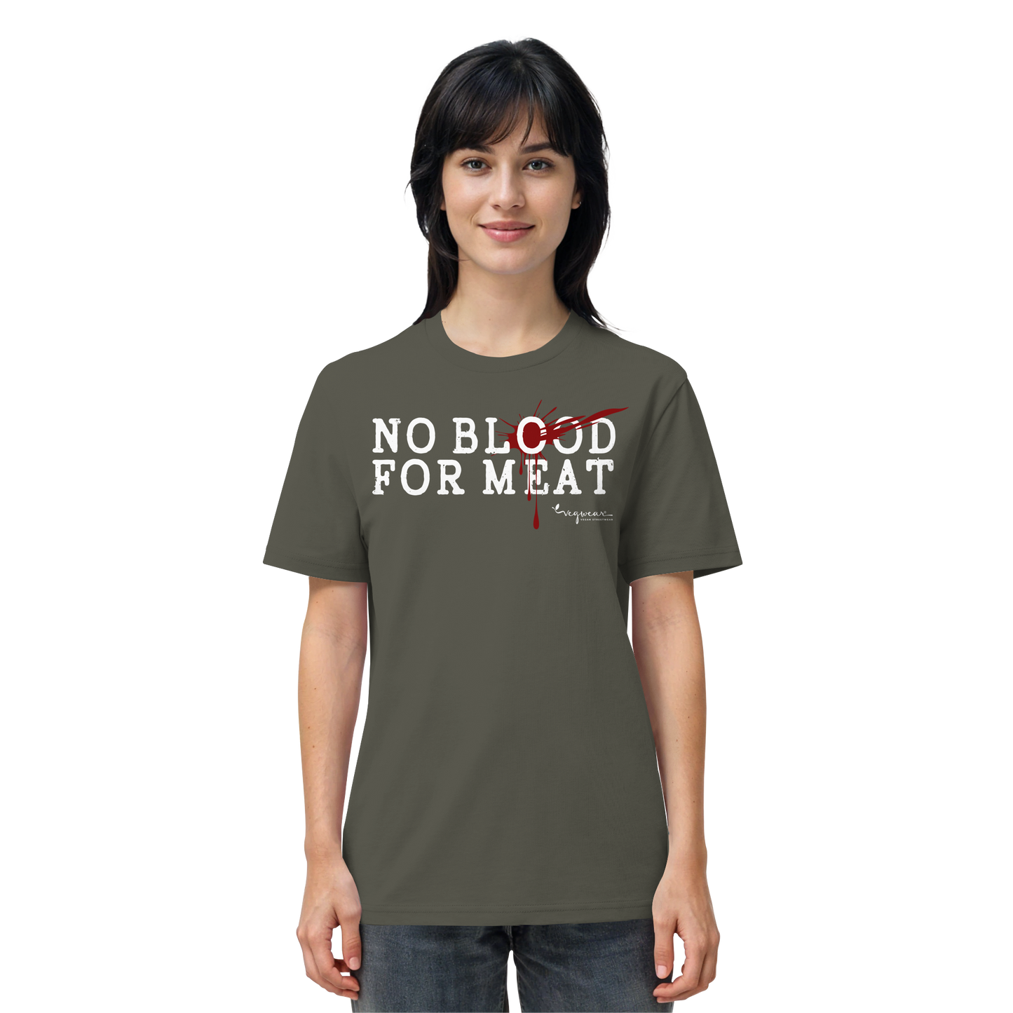vegwear "no blood for meat" - unisex Bio T-Shirt