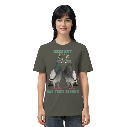 vegwear "Respekt hat viele Federn" - unisex Bio T-Shirt