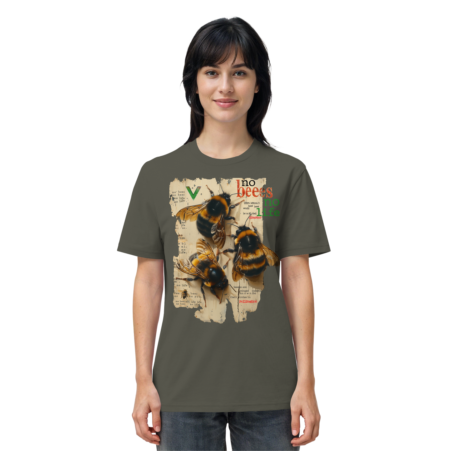 vegwear "no bees, no life" - unisex Bio T-Shirt, vegan fair