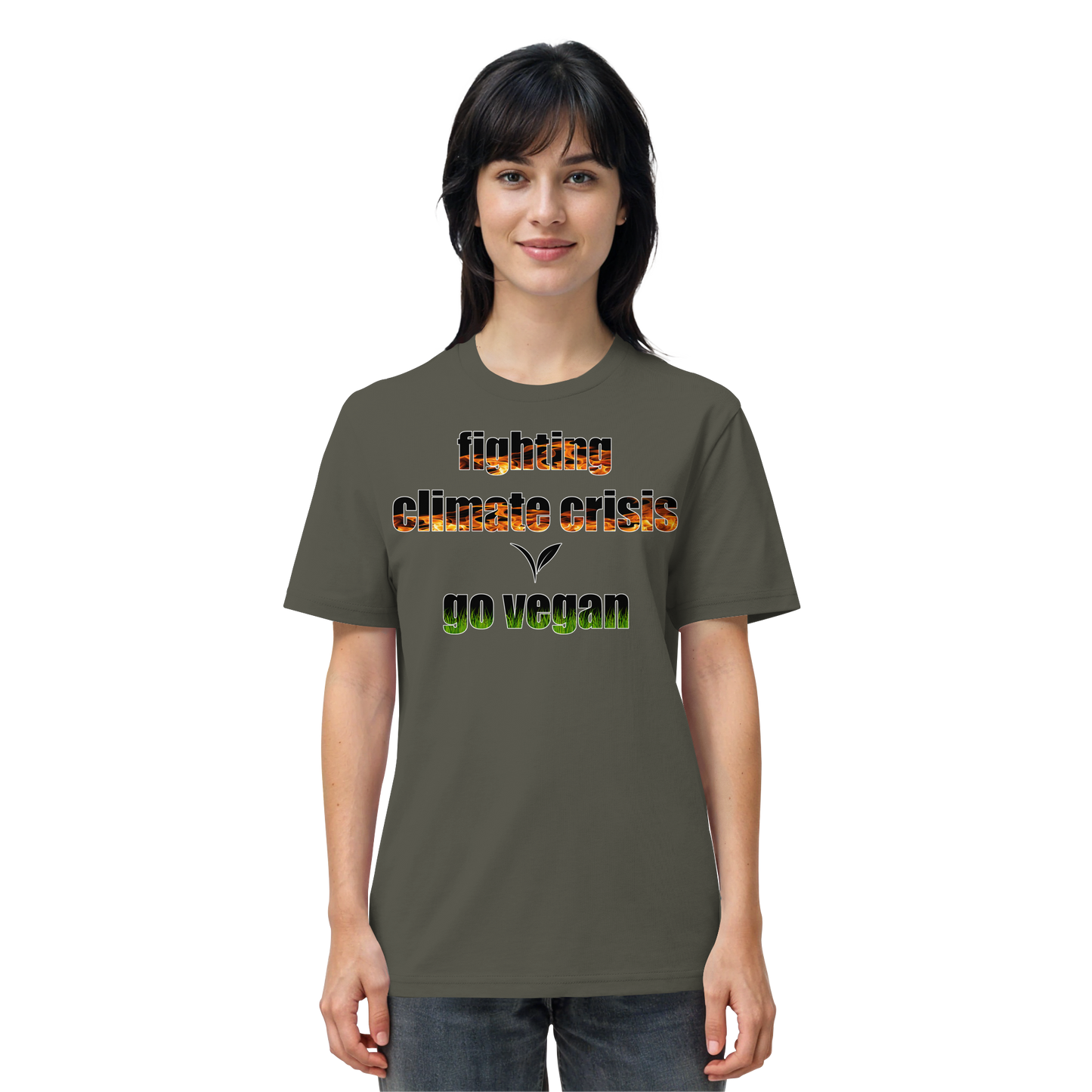 vegwear "fighting climate cirsis" - unisex Bio T-Shirt, vegan & klimafreundlich